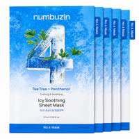Numbuzin No.4 Icy Soothing Sheet Mask 5pz