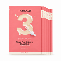 Numbuzin No.3 Tingle-Pore Softening Sheet Mask 5pz