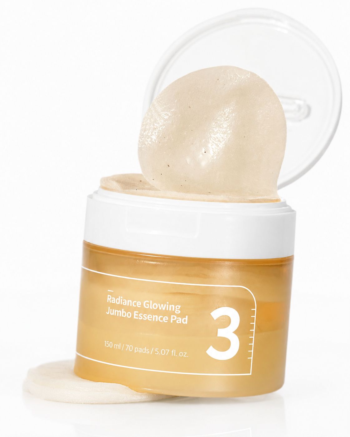 Numbuzin No.3 Radiance Glowing Jumbo Essence Pad (70 Pads)